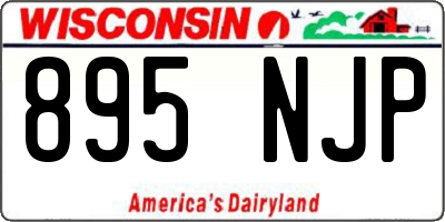 WI license plate 895NJP