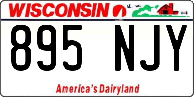 WI license plate 895NJY