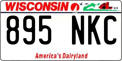 WI license plate 895NKC