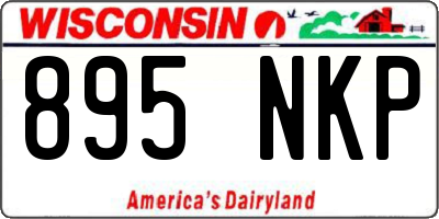 WI license plate 895NKP