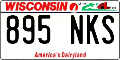 WI license plate 895NKS