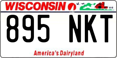 WI license plate 895NKT