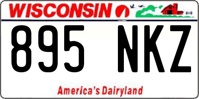 WI license plate 895NKZ