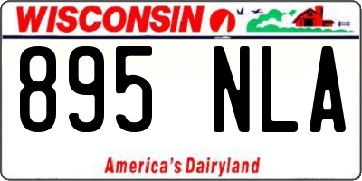 WI license plate 895NLA