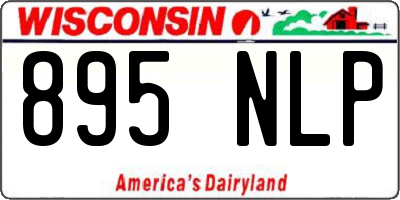 WI license plate 895NLP