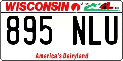 WI license plate 895NLU
