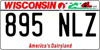 WI license plate 895NLZ