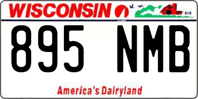 WI license plate 895NMB
