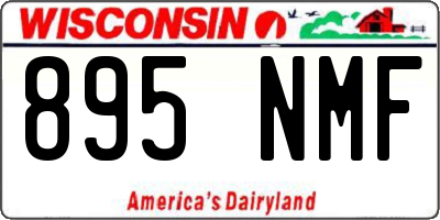 WI license plate 895NMF