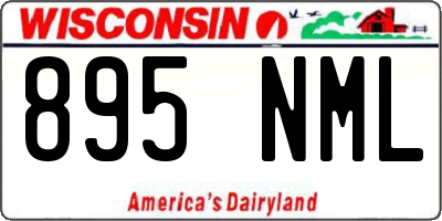 WI license plate 895NML