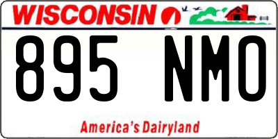 WI license plate 895NMO