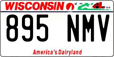 WI license plate 895NMV