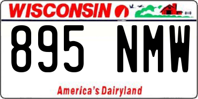 WI license plate 895NMW