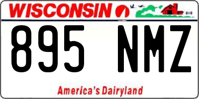 WI license plate 895NMZ