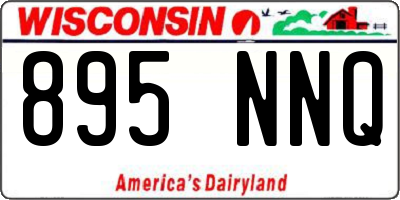 WI license plate 895NNQ