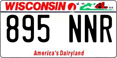 WI license plate 895NNR