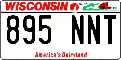 WI license plate 895NNT