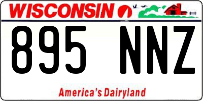 WI license plate 895NNZ