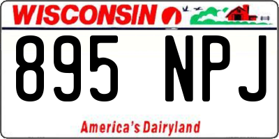 WI license plate 895NPJ