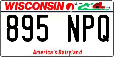 WI license plate 895NPQ