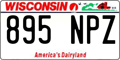 WI license plate 895NPZ