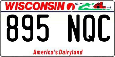 WI license plate 895NQC