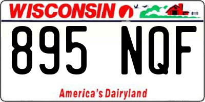 WI license plate 895NQF