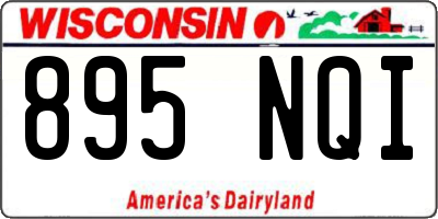 WI license plate 895NQI