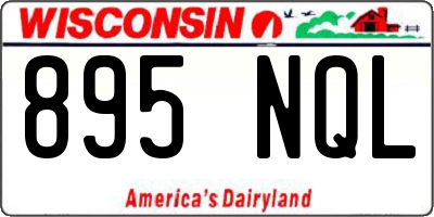 WI license plate 895NQL