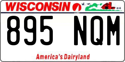 WI license plate 895NQM