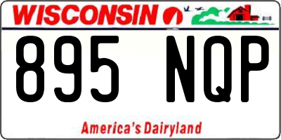 WI license plate 895NQP