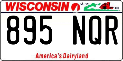 WI license plate 895NQR