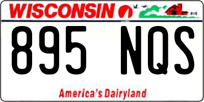 WI license plate 895NQS