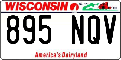 WI license plate 895NQV