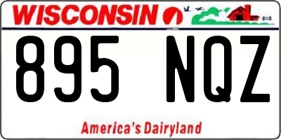 WI license plate 895NQZ