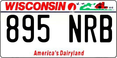 WI license plate 895NRB