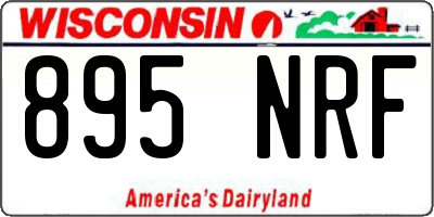 WI license plate 895NRF