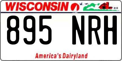 WI license plate 895NRH