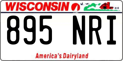 WI license plate 895NRI