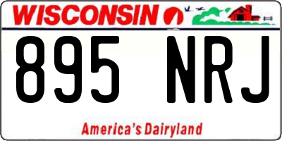 WI license plate 895NRJ