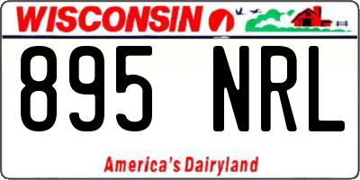 WI license plate 895NRL