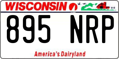 WI license plate 895NRP