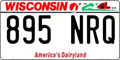 WI license plate 895NRQ