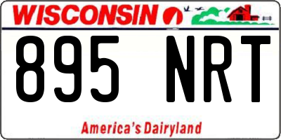WI license plate 895NRT