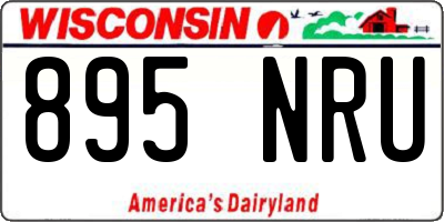 WI license plate 895NRU
