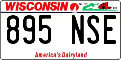 WI license plate 895NSE