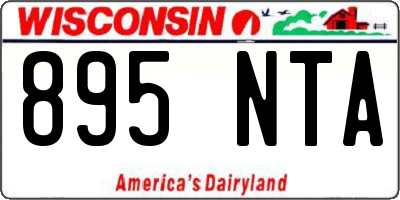 WI license plate 895NTA