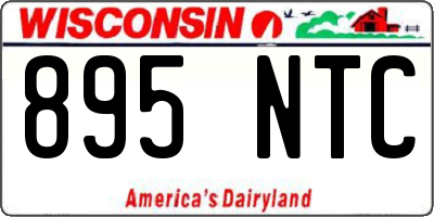 WI license plate 895NTC