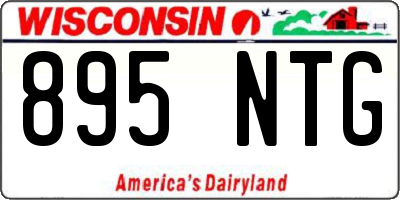 WI license plate 895NTG