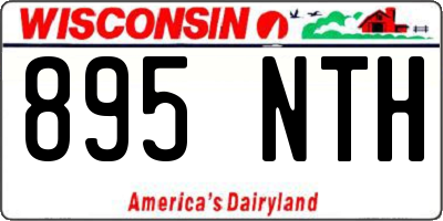 WI license plate 895NTH